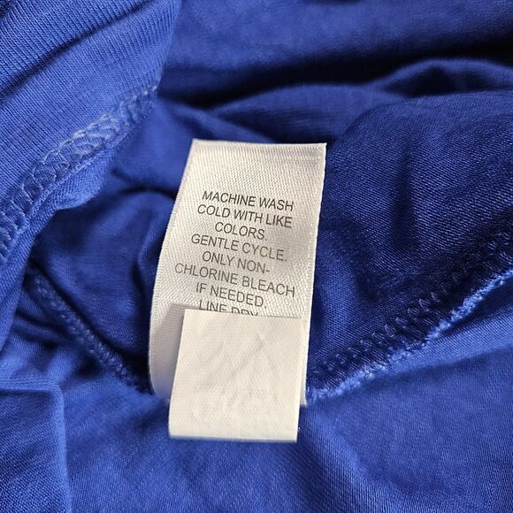 J. Jill‎ Blue Smocked Tiered Maxi Dress  Sleeveless Stretch Glitter Size 2X Plus - Picture 7 of 7